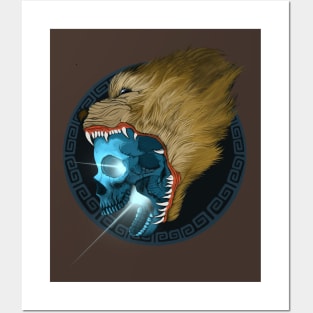 Grizzly Skull Posters and Art